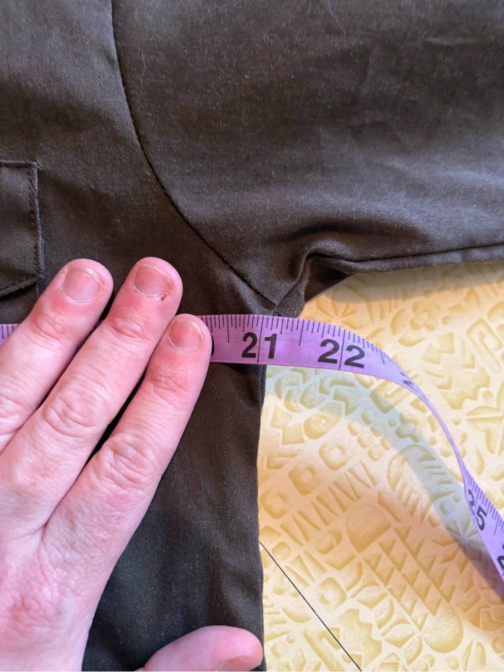 Vintage Brown/Green Button-Up Work Shirt - Picture 7 of 9